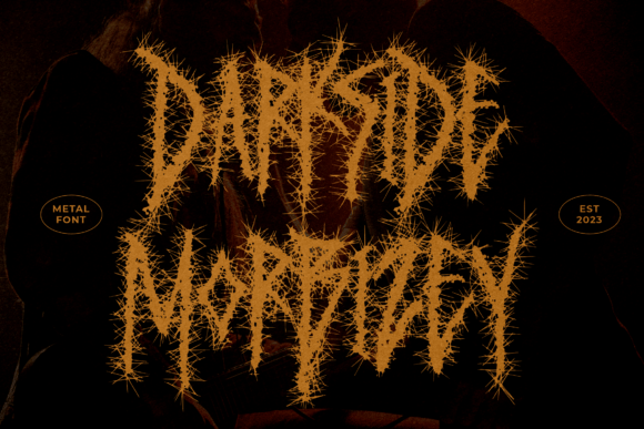 Darkside Morbizey Font: A Metal Display Typeface for Branding