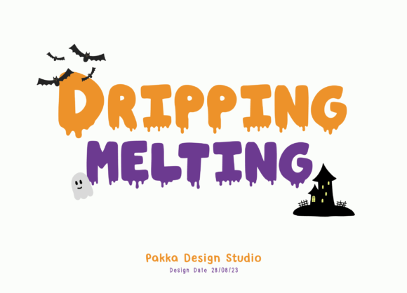 Dripping Melting Font: A Web Designer’s Layout Test