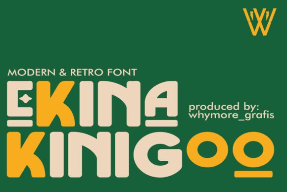 Ekina Kinigoo Font: A Bold Display Typeface for Campaigns