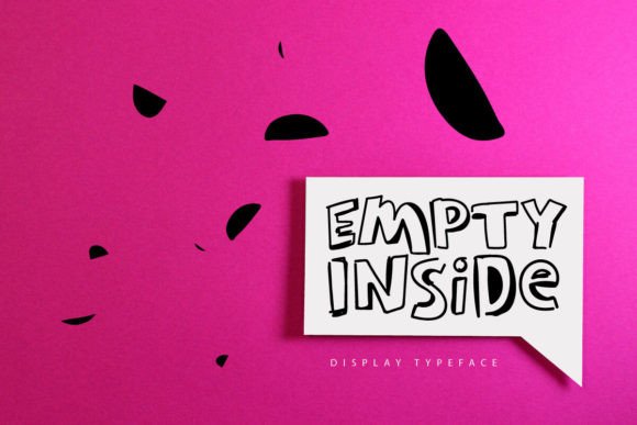 Empty Inside Font Review: A Playful Display Typeface for Kids' Branding