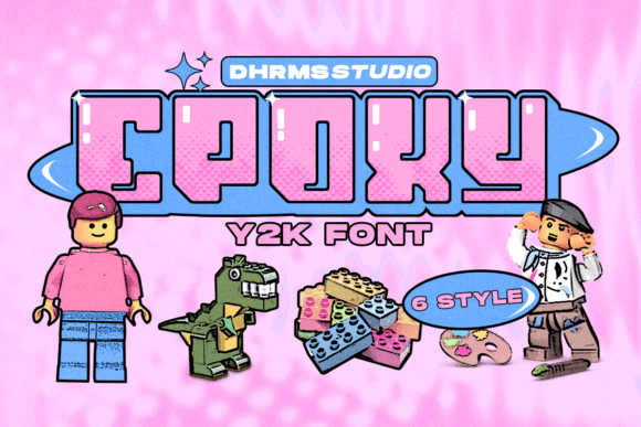 Epoxy Font: Y2K Display Typography for Editorial Design