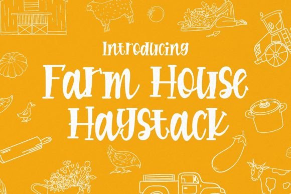 Farmhouse Haystack Font: Rustic Editorial Charm