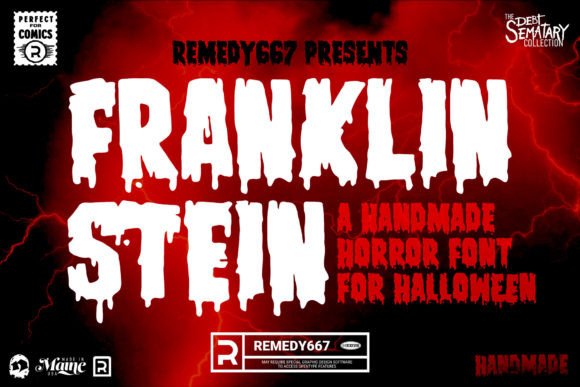 Franklinstein Font: Electric Display Type for Makers