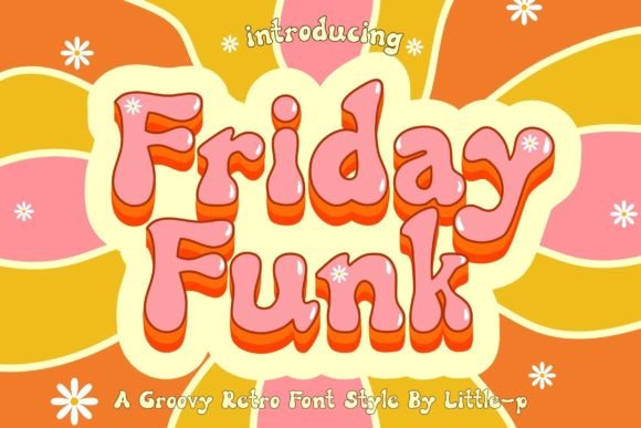 Friday Funk Font: A Retro Display Typeface for Web Design