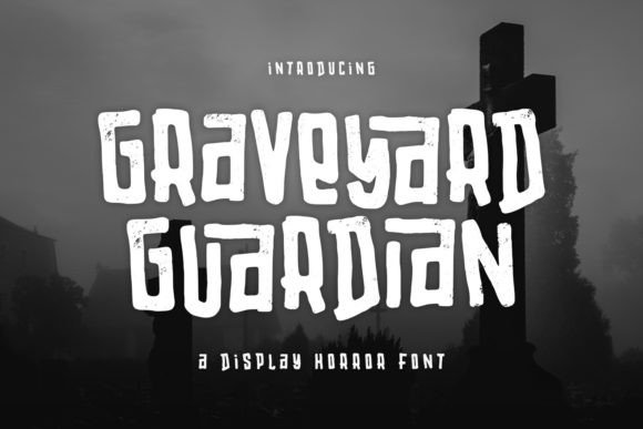 Graveyard Guardian Font: A Cute Horror Display Typeface