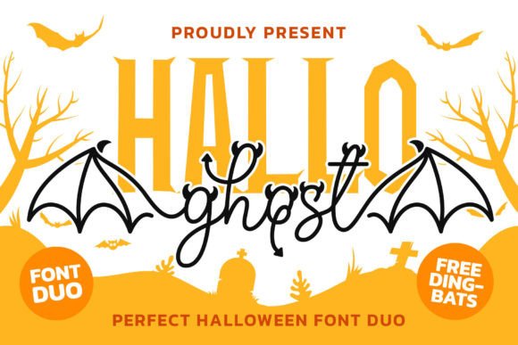 Hallo Ghost Duo: A Playful Font for Seasonal Branding