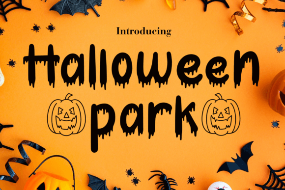 Halloween Park Font: A Display Typeface for Editorial Mood