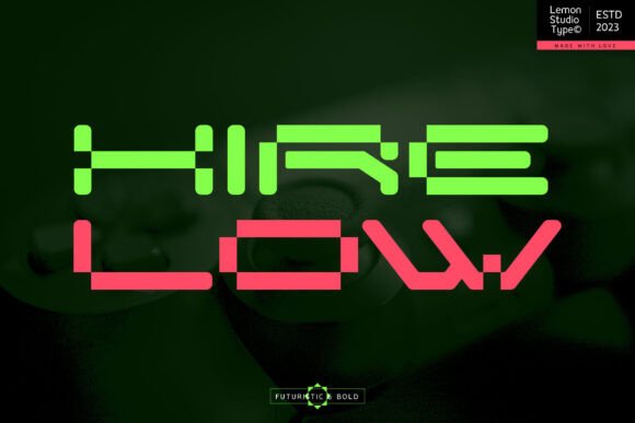 Hire Low Font: Bold Display Type for Modern Campaigns