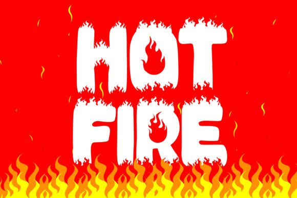 Hot Fire Font: A Display Typeface for Bold Branding