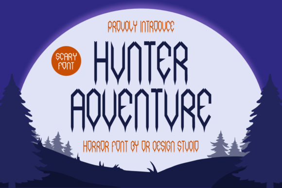Hunter Adventure Font: Whimsical Display Type for Makers