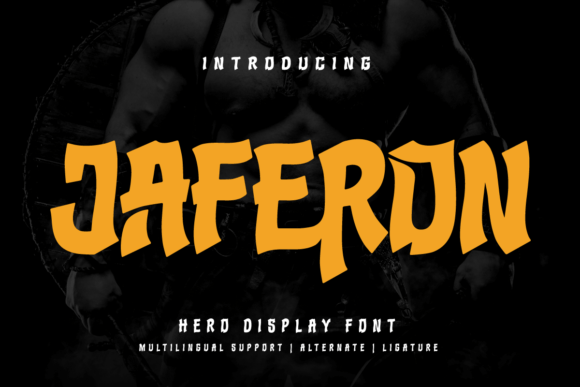 Jaferon Font: Bold Editorial Style for Display