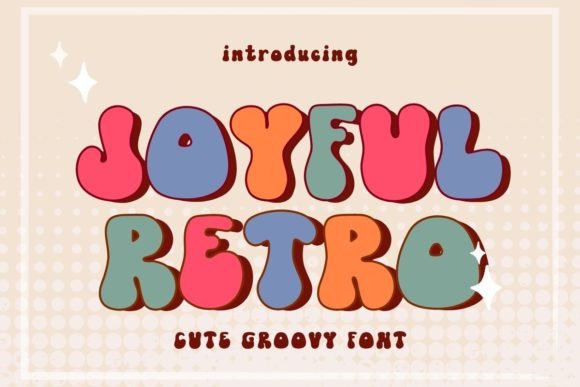 Joyful Retro Font: Adding Warmth to Editorial Layouts