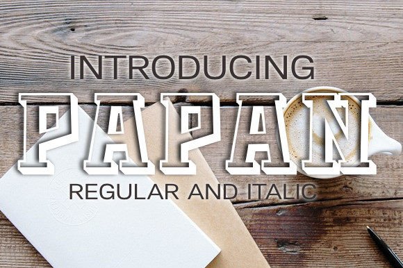 Papan Font: A 3D Typeface for Handmade Labels