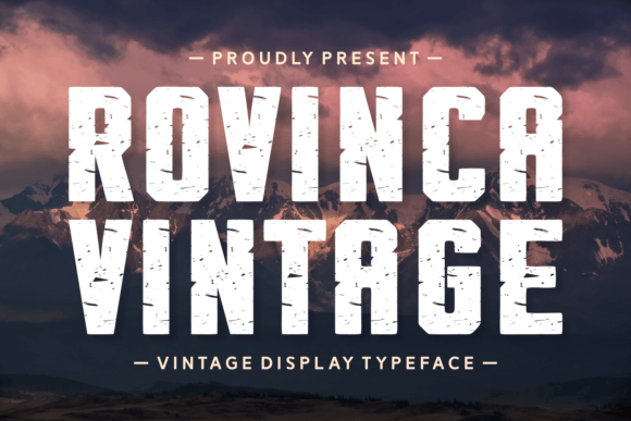 Rovinca Vintage Font: A Display Typeface for Campaigns