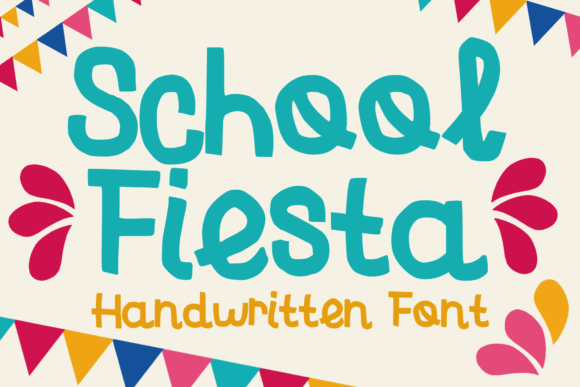 School Fiesta Font: A Display Typeface for Festive Branding