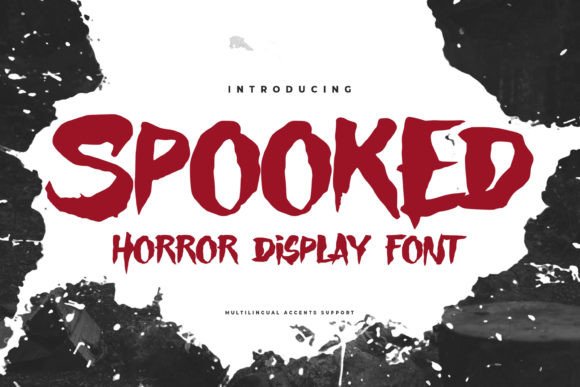 Spooked Font: A Striking Display Typeface for Crafters