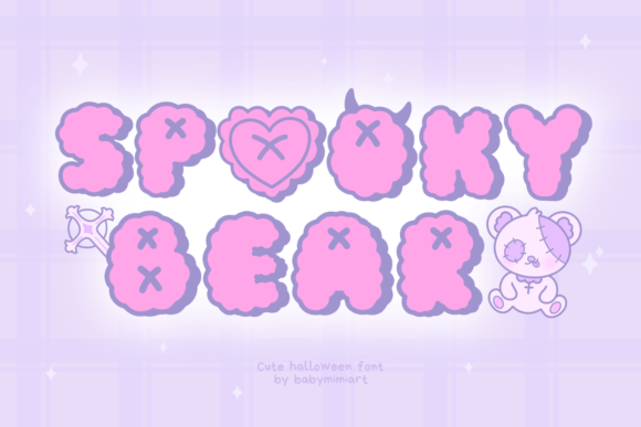 Spooky Bear Font: Cute Editorial Typography