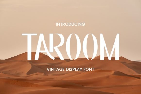 Taroom Font: Vintage Display Typography for Web Design