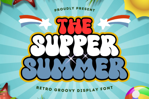 The Supper Summer Font for Retro Web Design