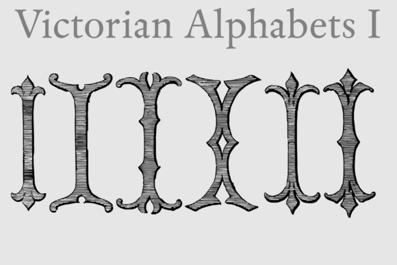 Victorian Alphabets I Font for Handmade Labels